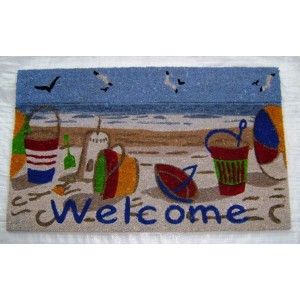 Rosecliff Heights Bushnell Welcome Beach Doormat ROHE6469